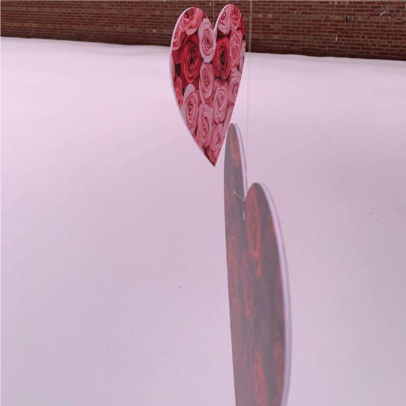 Hanging Rose Patterned Hearts Decorations - Image 5