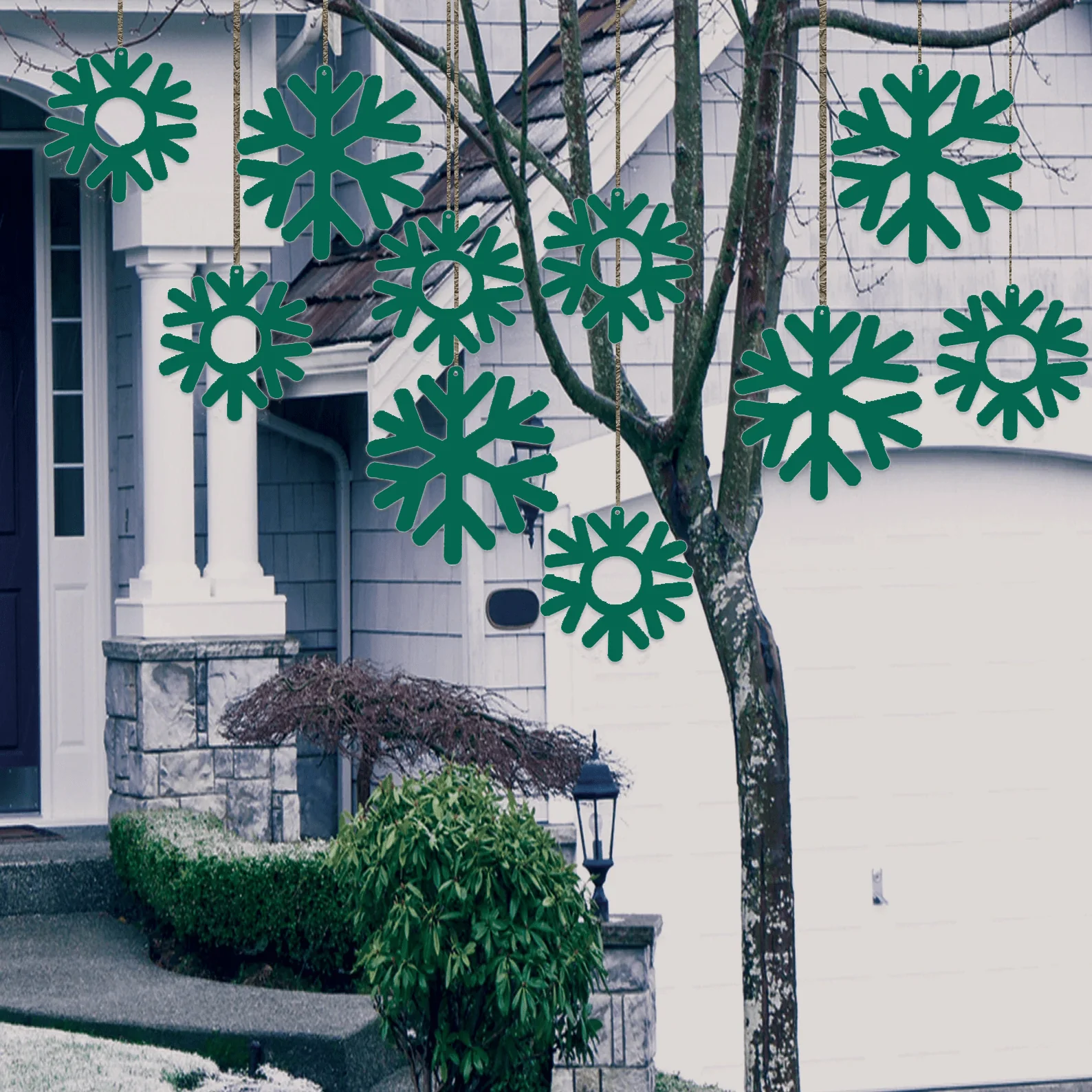 Hanging Snowflakes Decoration | Set of 10 - Image 5