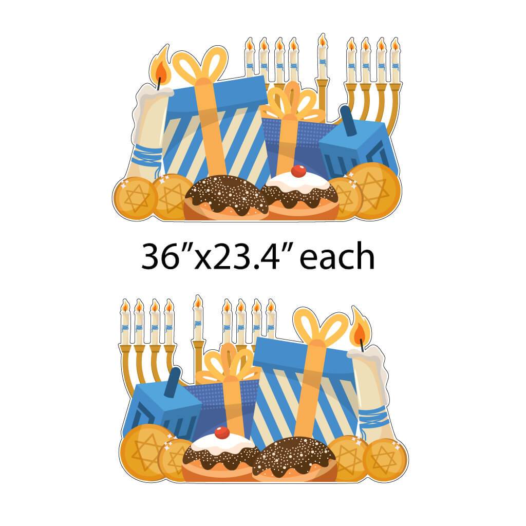 Hanukkah Yard Card EZ Fillers 4 pc Set - Image 3
