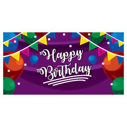 Balloons Happy Birthday Banner - Image 2