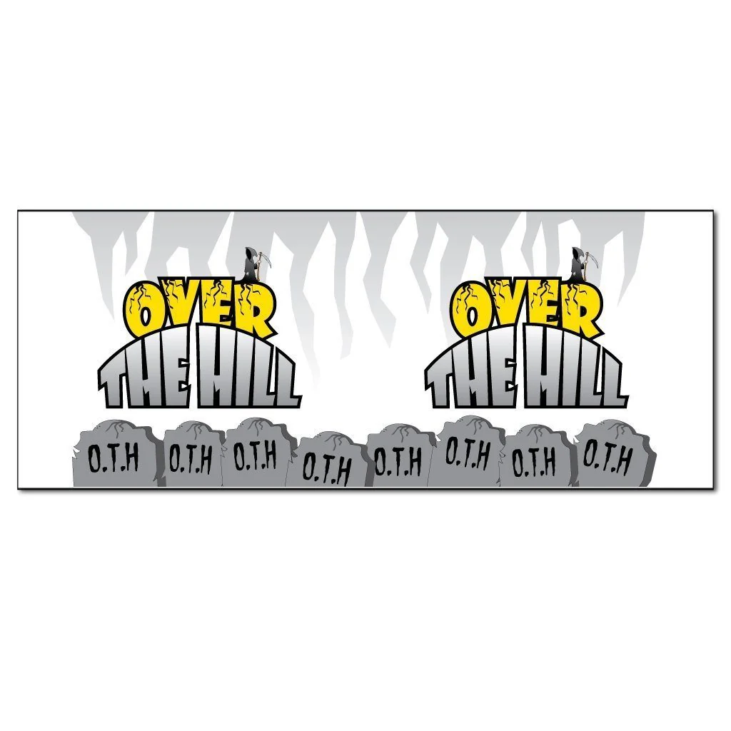 Over The Hill Tombstones Birthday 15 oz  Coffee Mug - Image 3