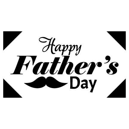Happy Father's Day Mustache Banner - Image 3