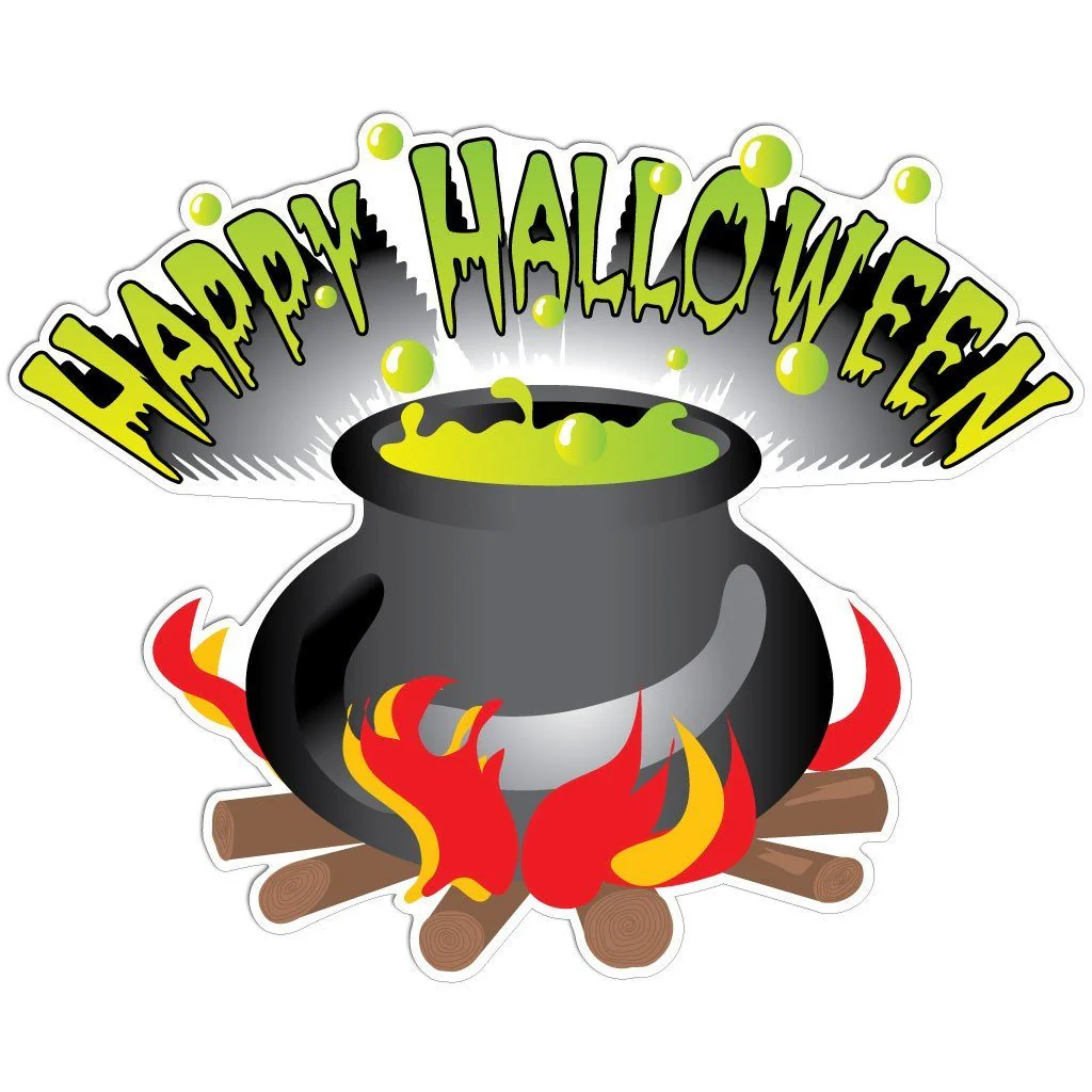Happy Halloween Cauldron Lawn Decoration Set of 13 - Image 3