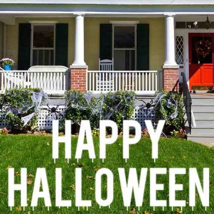 Happy Halloween Yard Letters Decor 14 piece set - Image 2
