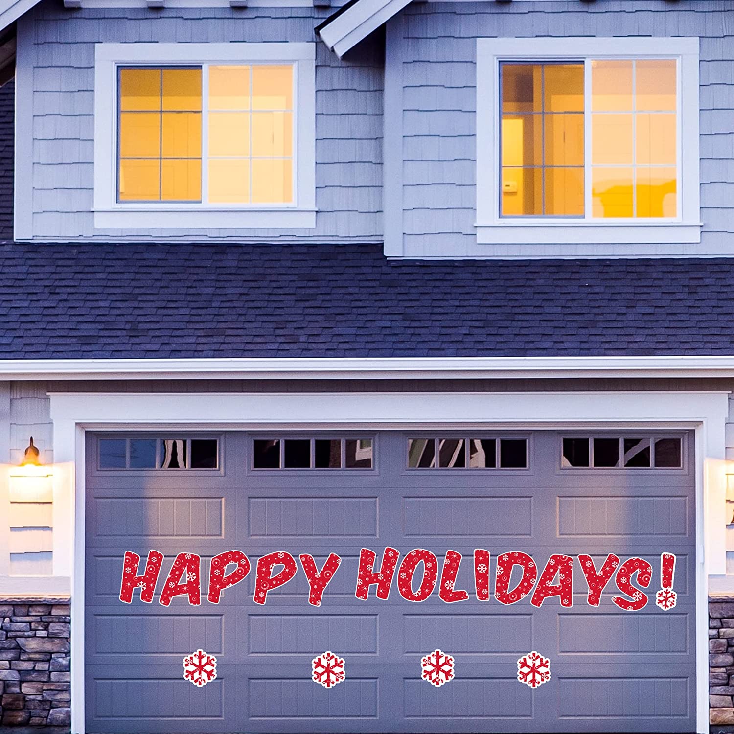 Happy Holidays Garage Door Magnet Decorations - Image 4