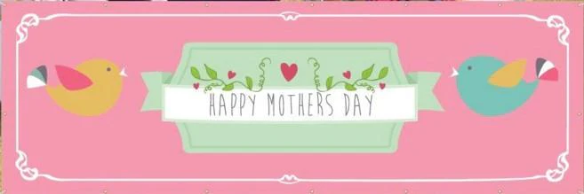 Happy Mother's Day 2'x6' Pink Vinyl Banner - Image 2