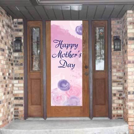 Happy Mother's Day Watercolor Door Banner