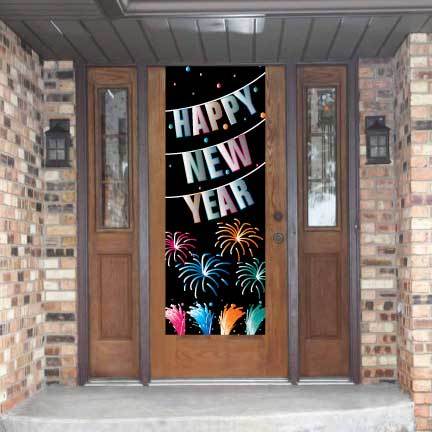 Happy New Year Door Banner