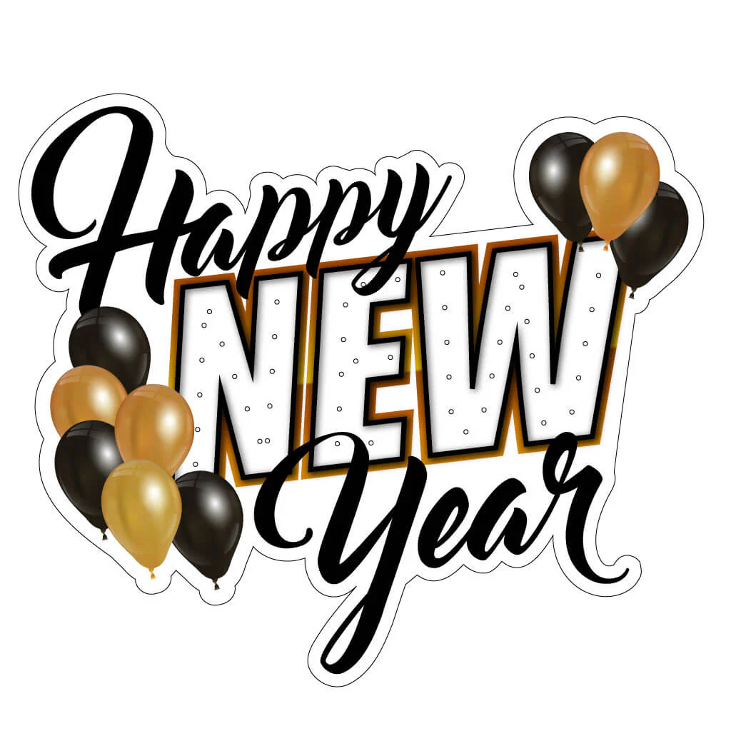 Happy New Years Lighted Yard Sign - Image 2