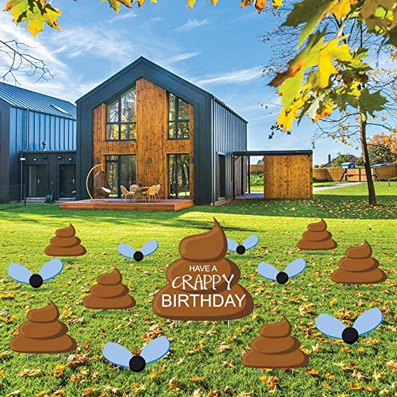 Have A Crappy Birthday Yard Decoration