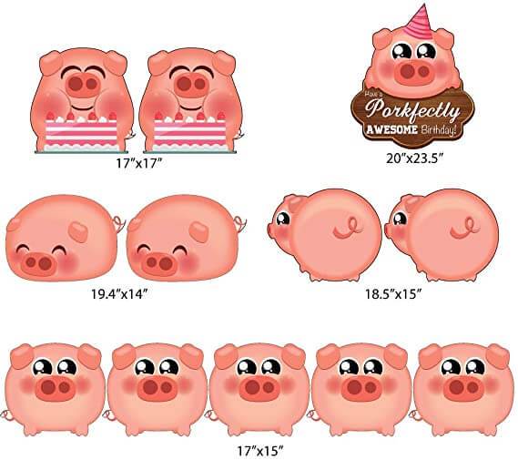 Have A Porkfectly Awesome Birthday Yard Decoration - Image 3
