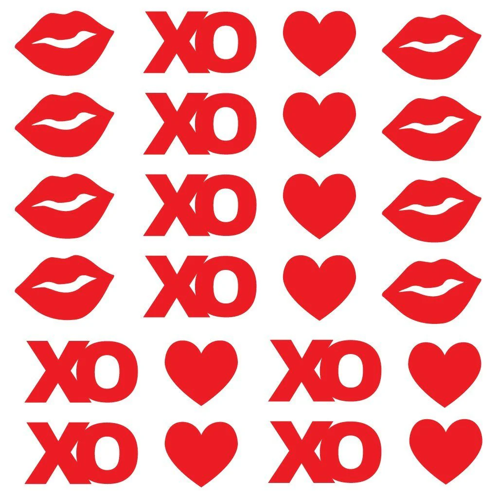 Hearts, Kisses, and XO's Valentine's Day Pathway Markers Yard Card 24 piece set - Image 2