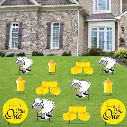 Hello Little One Baby Yard Decorations 12 piece set - Image 7
