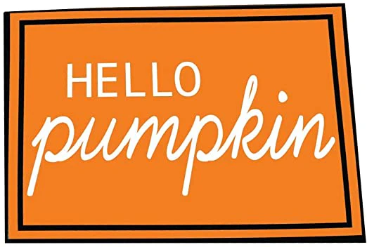 Orange Hello Pumpkin Doormat - Image 2