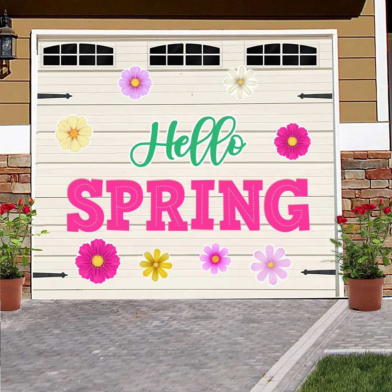 Hello Spring Garage Magnets