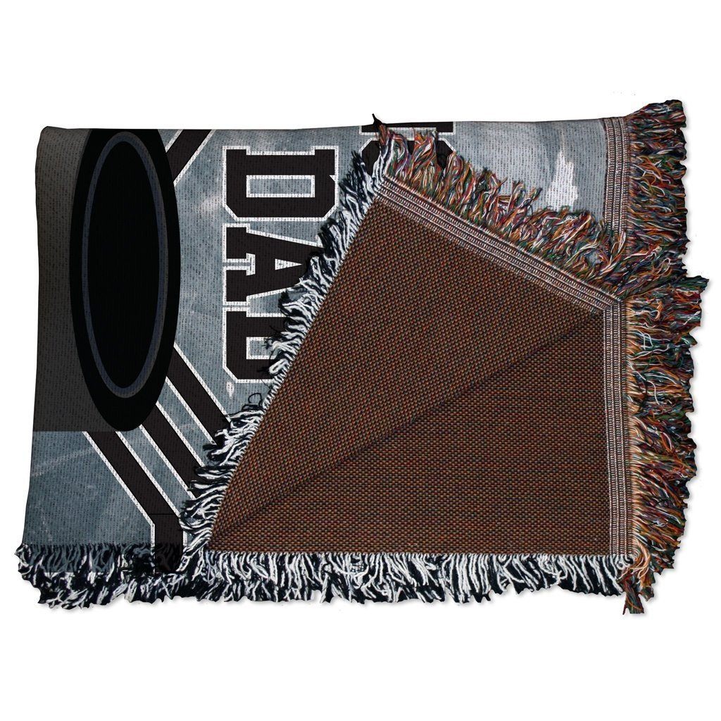 Hockey Dad Woven Blanket - Image 3