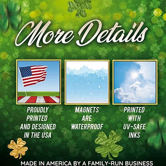 Holiday Garage Magnet Bundle, 4-in-1: Martin Luther King Day, Valentine's Day, Mardi Gras and St. Patrick's Day - Image 4