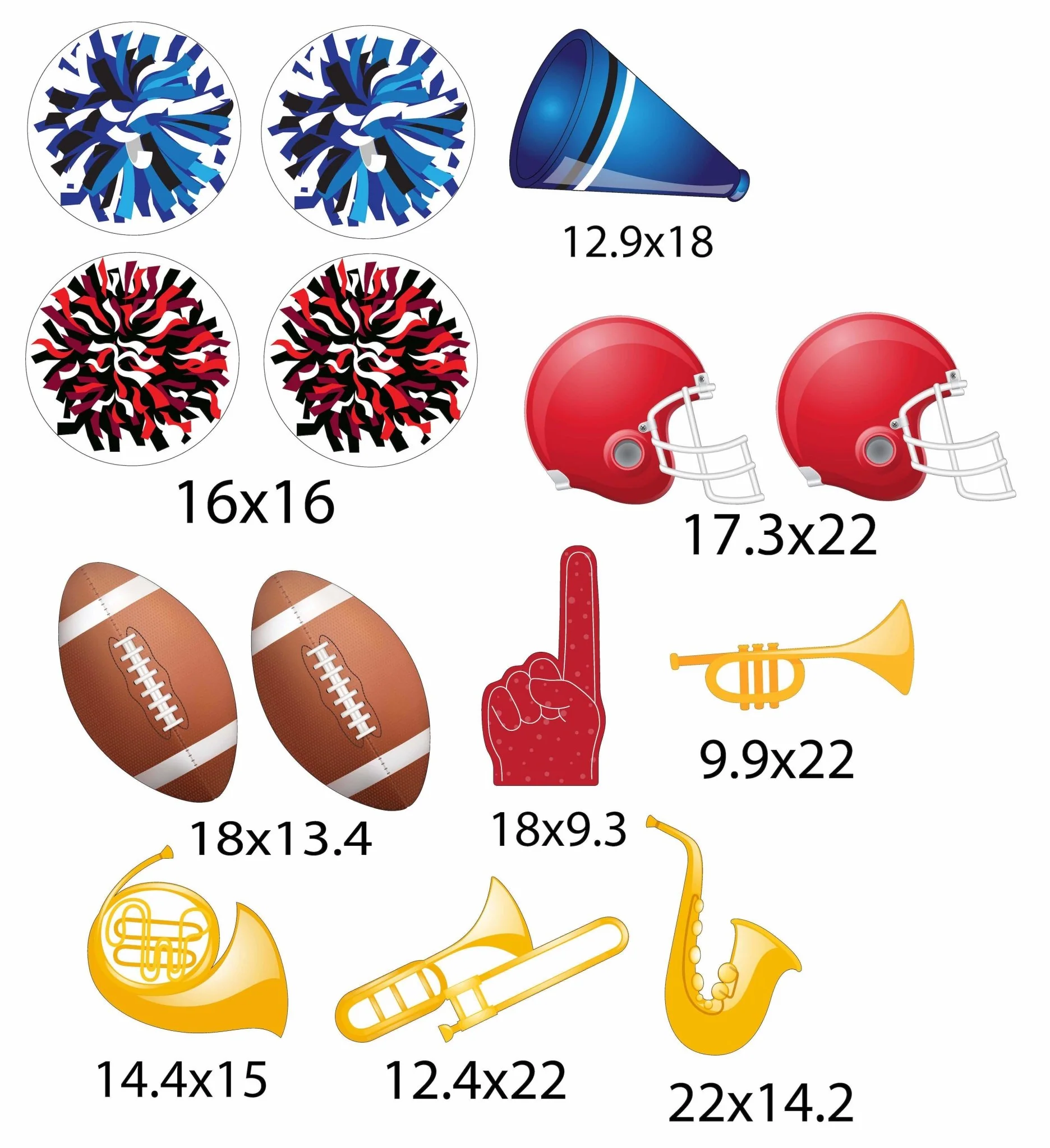 Homecoming Yard Card Accessories, 14 pc set - Image 2