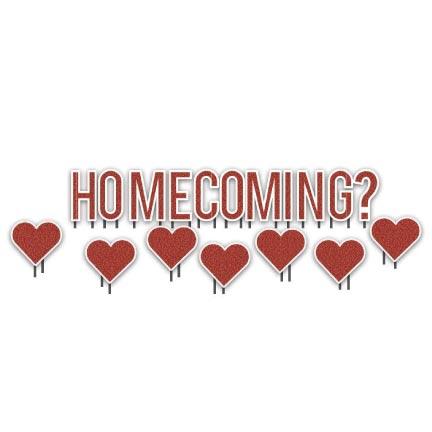 Homecoming Yard Letters and Hearts - Image 2