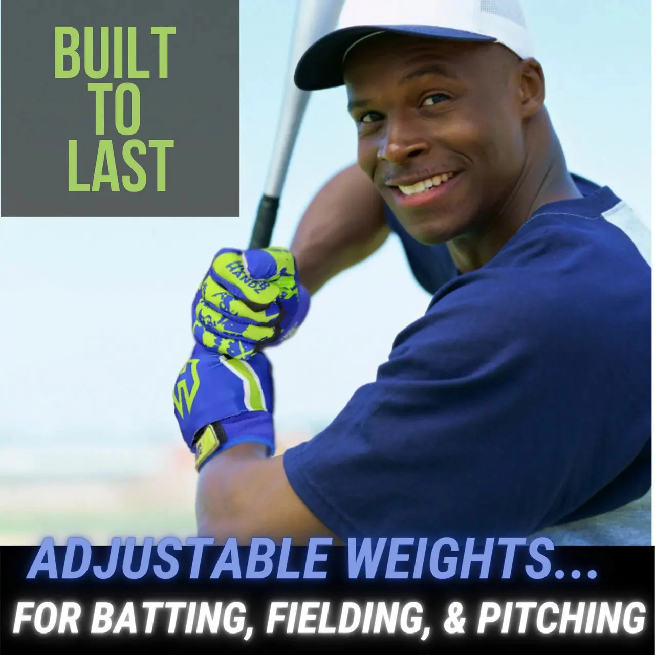 Homer Handz Weighted Batting Gloves – Adjustable Training Gloves for Baseball & Softball - Image 3