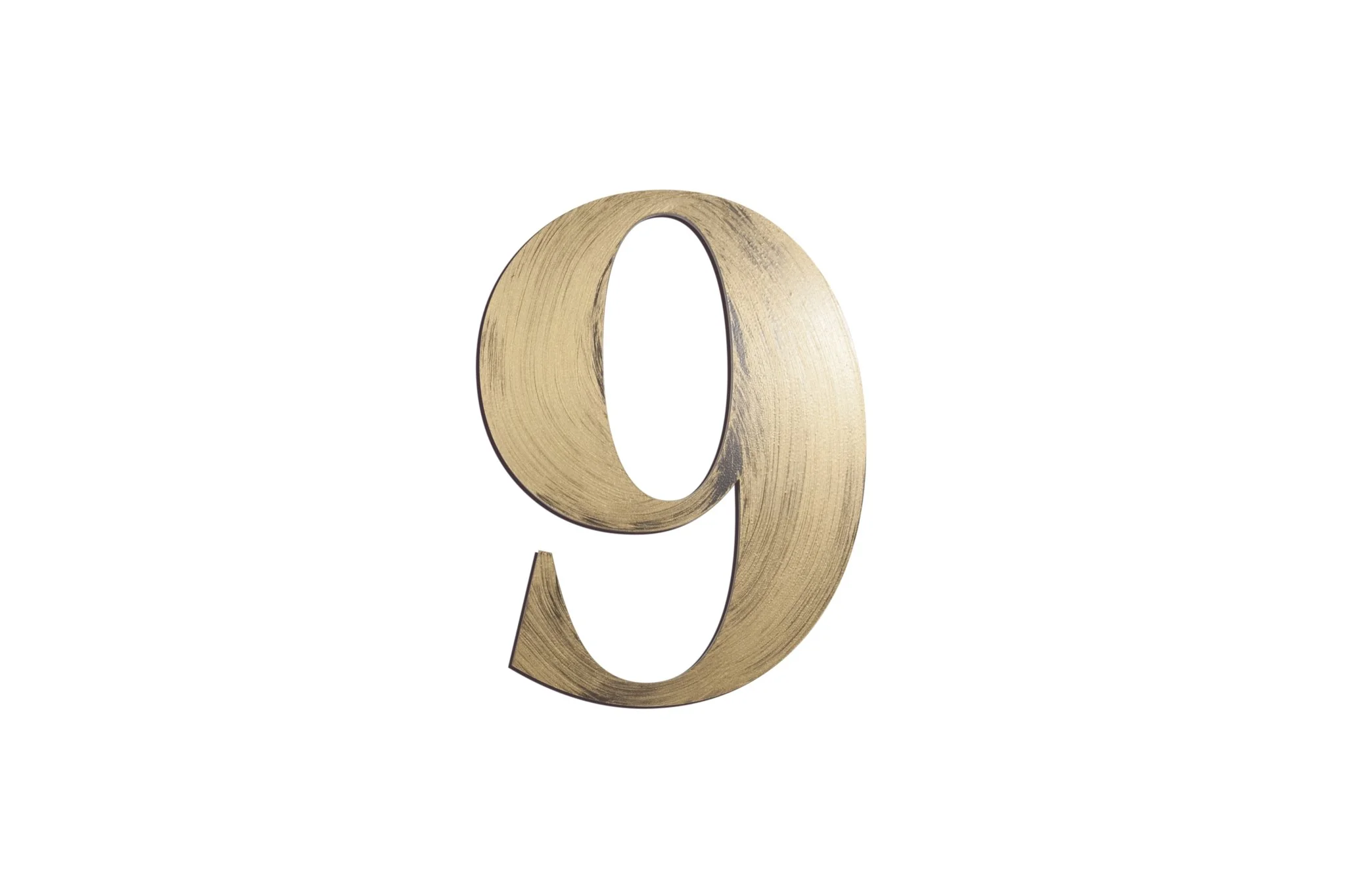 Hand-Painted Americana 3D House Numbers - 9 Inches High - Customizable and Ready to Hang - Made in USA - Image 12