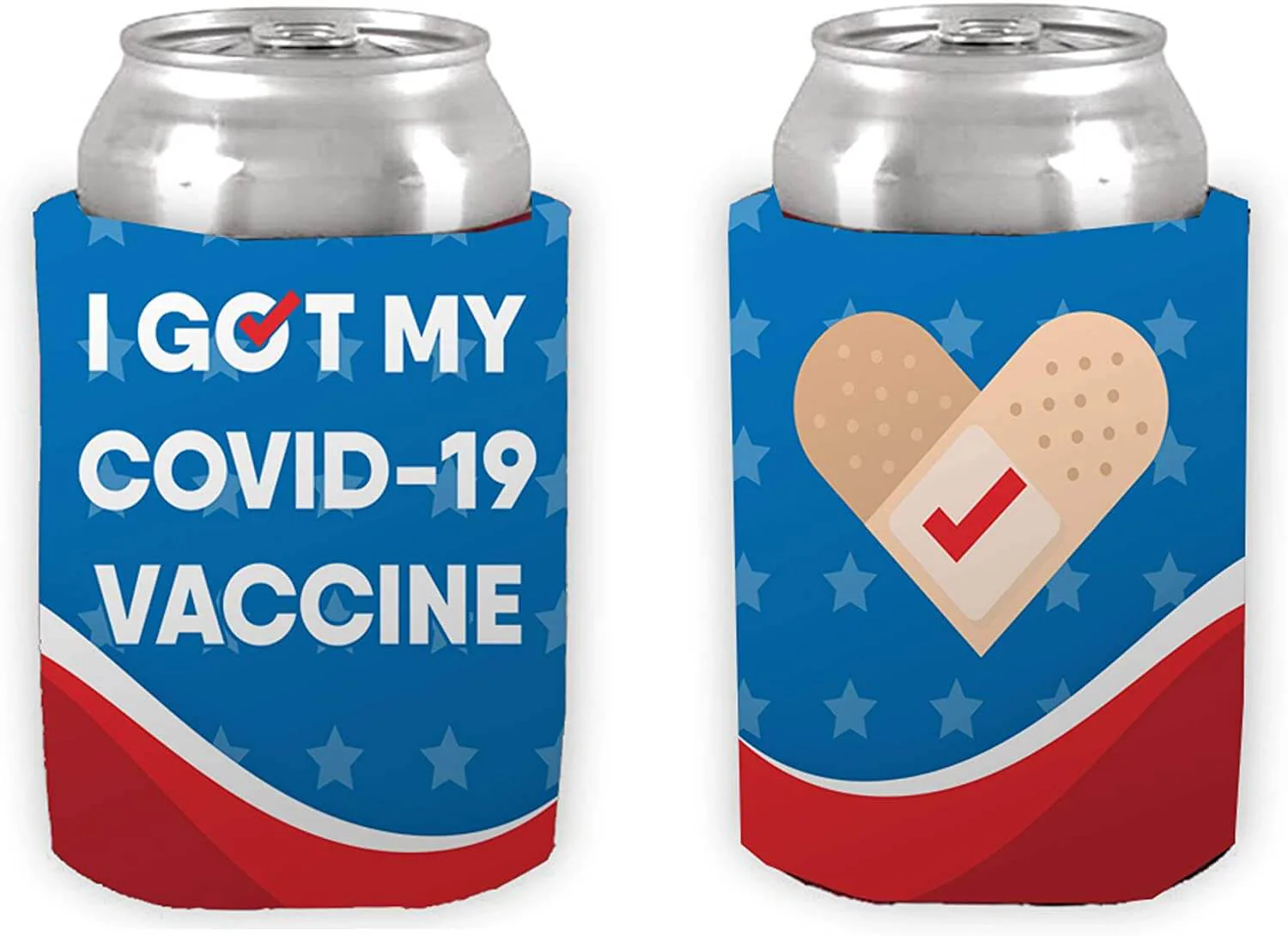 I Got My Covid-19 Vaccine Yard Sign, Can Cooler & Decal Bundle - Image 2