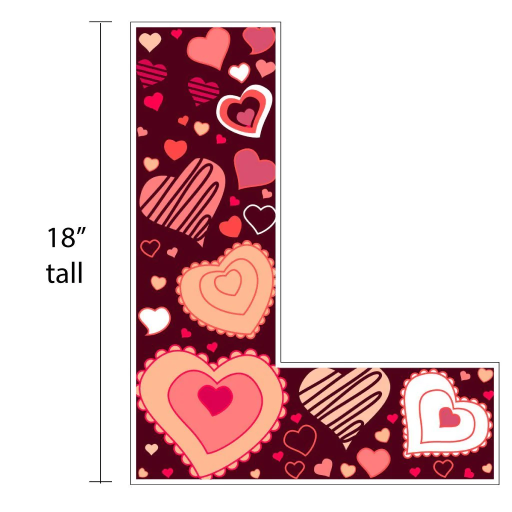 I LOVE U Custom Valentine's Day Yard Letter Decorations - Image 2