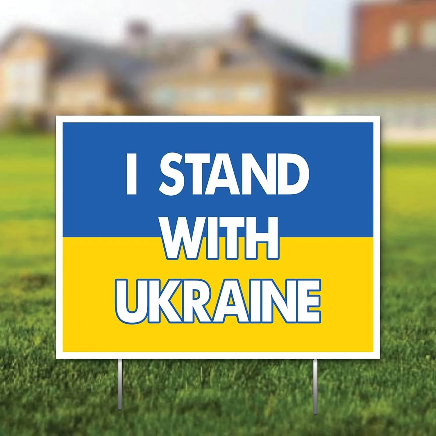 I Stand with Ukraine 18"x24" Yard Sign