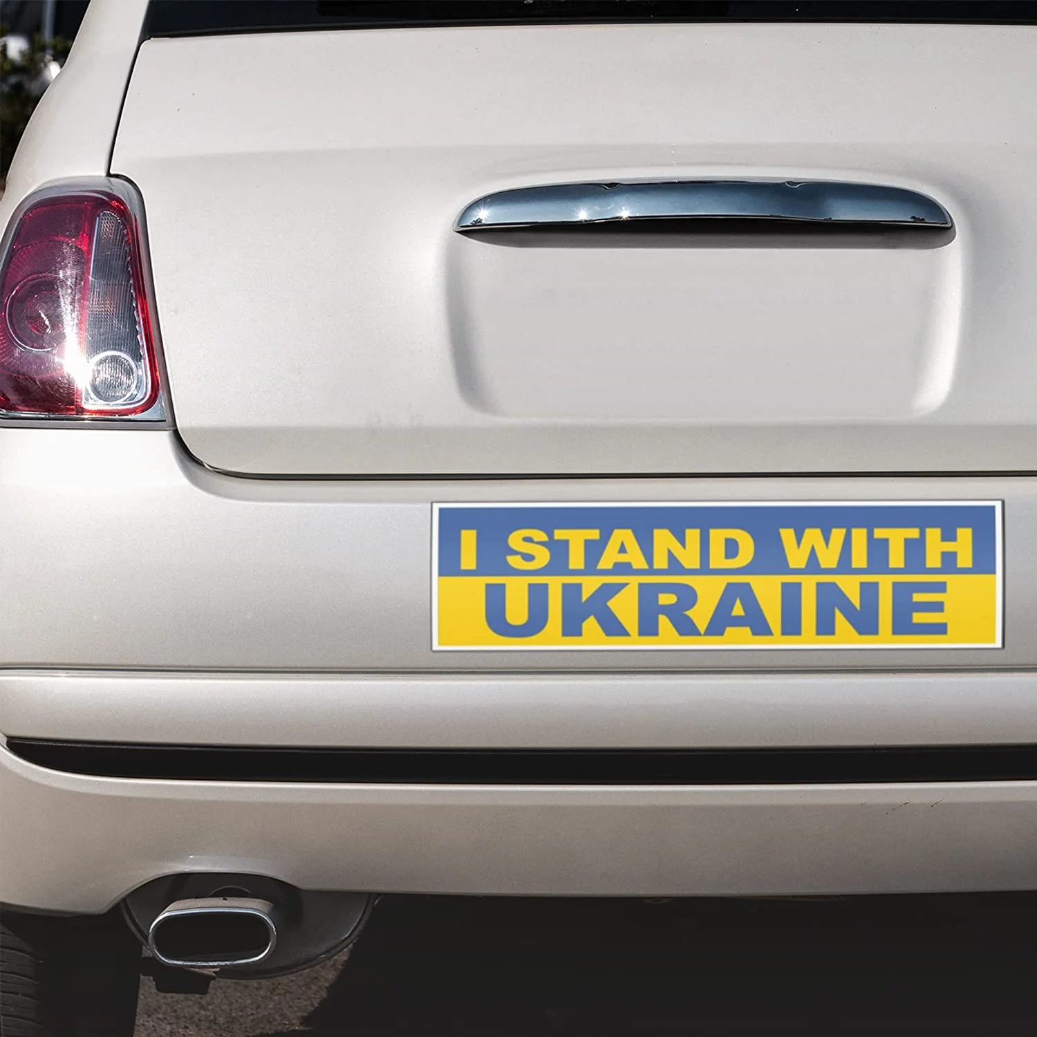 I Stand with Ukraine Bumper Sticker Set of 2 - Image 3