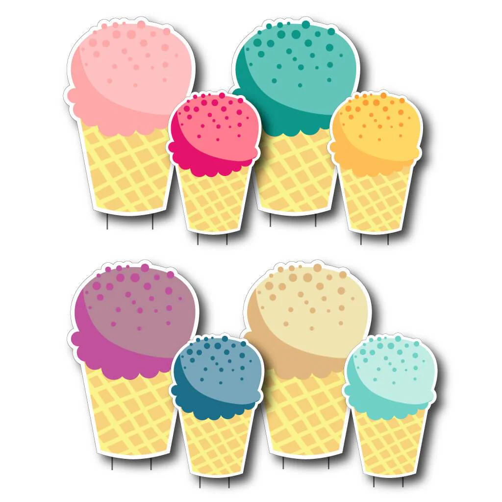 Ice Cream Cone Yard Greeting Accessories - Image 2