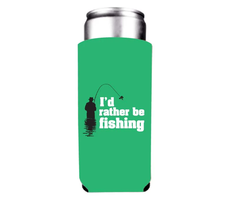 I'd Rather Be Fishing Theme Mug & Can Cooler Gift Pack - Image 5