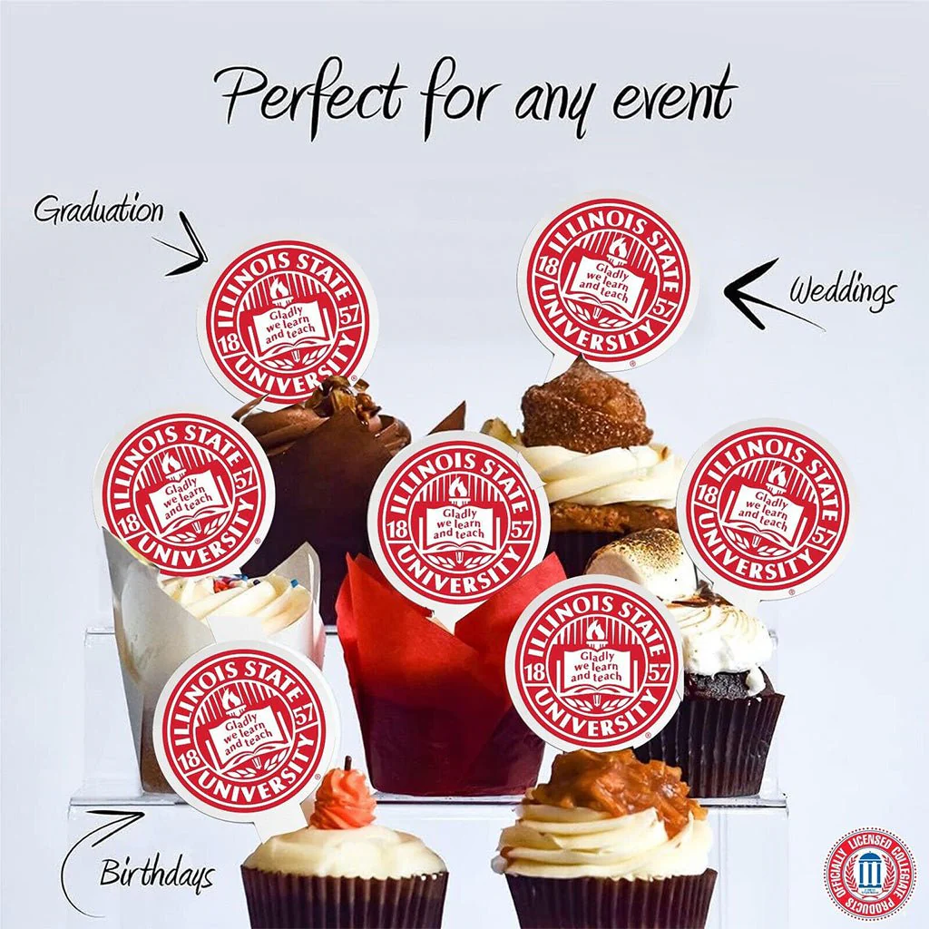 Illinois State Cupcake Toppers - Officially Licensed - Image 2