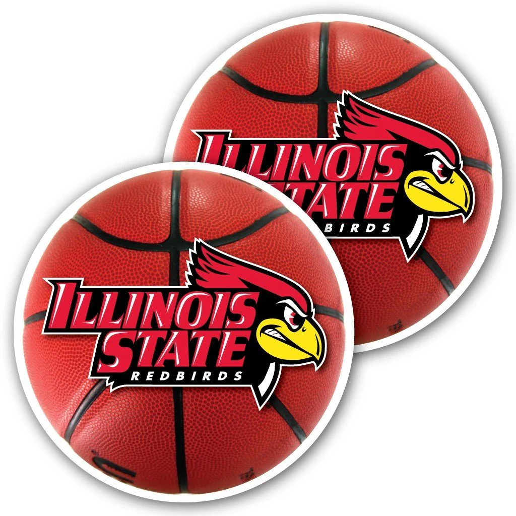 Illinois State University Basketball Window Decal Set of 2 - Image 2