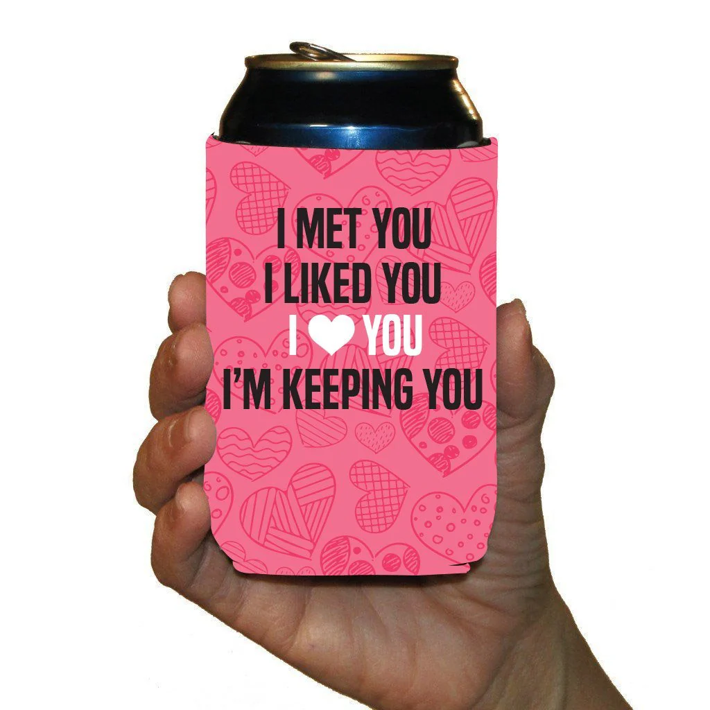 I'm Keeping You Valentine Mug & Can Cooler Gift Set - Image 4