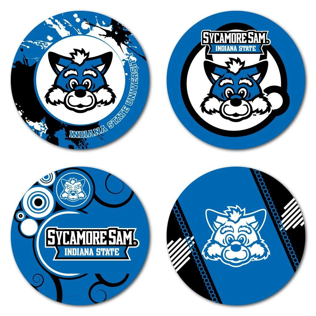 Indiana State University Fun Coaster Set of 4