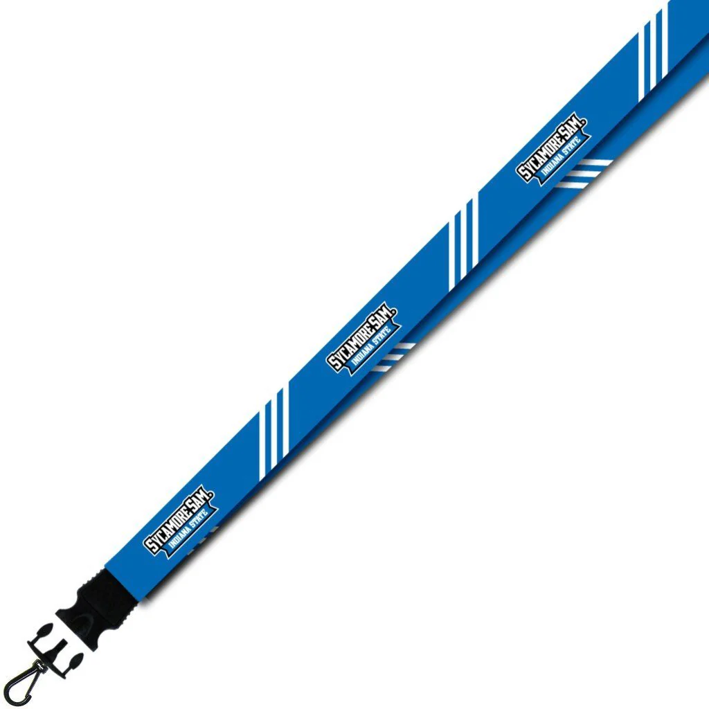 Indiana State University Striped Lanyard