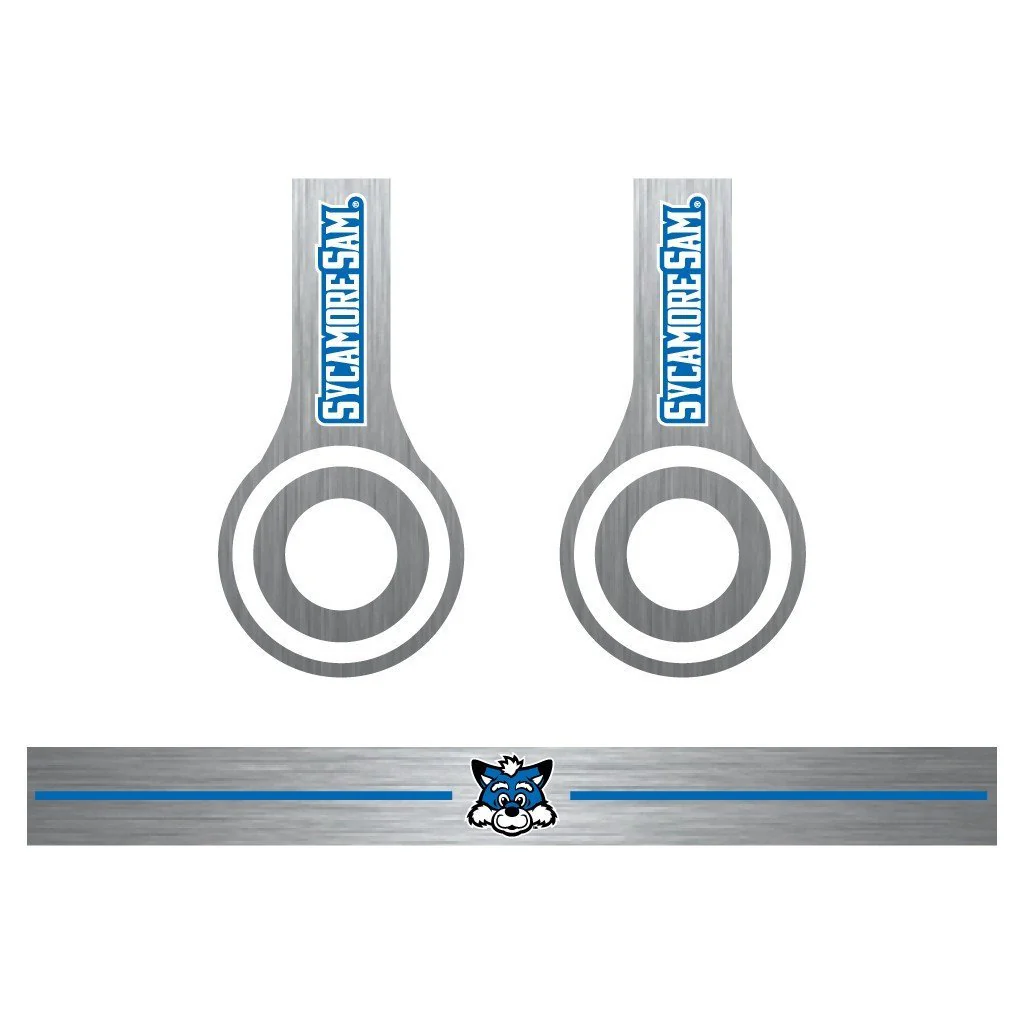 Indiana State University Set of 3 Metal Print Skins for Beats Solo HD - Image 4