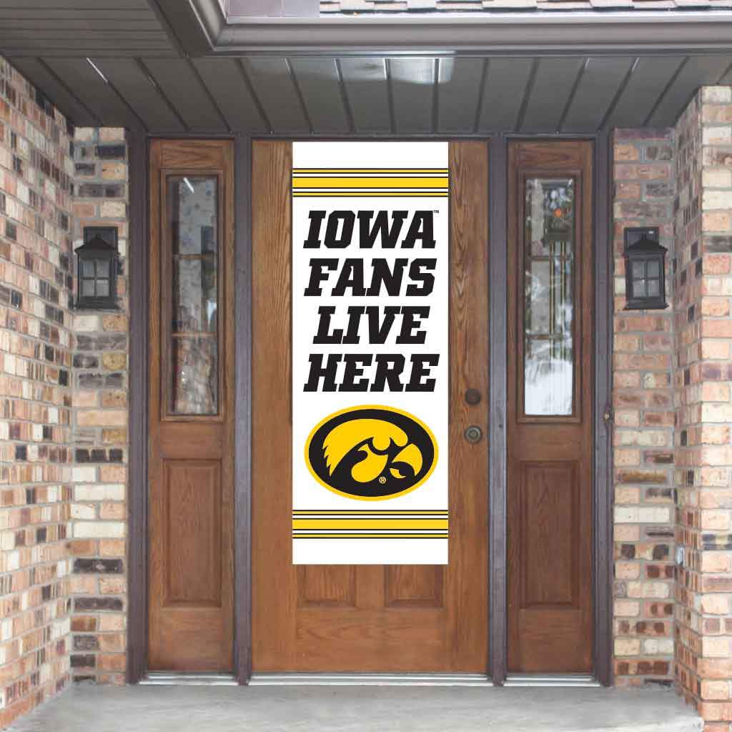 Iowa Fans Live Here Door Banner - Image 2