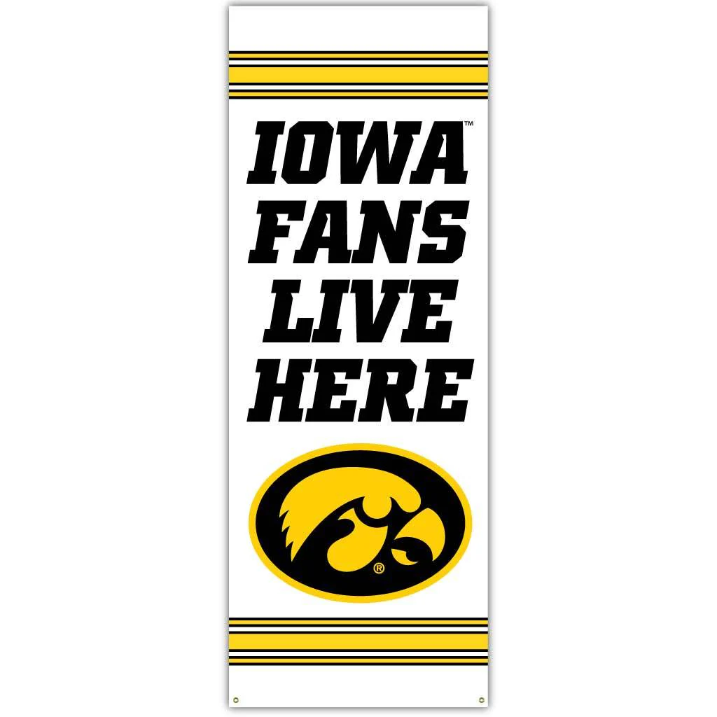 Iowa Fans Live Here Door Banner - Image 4