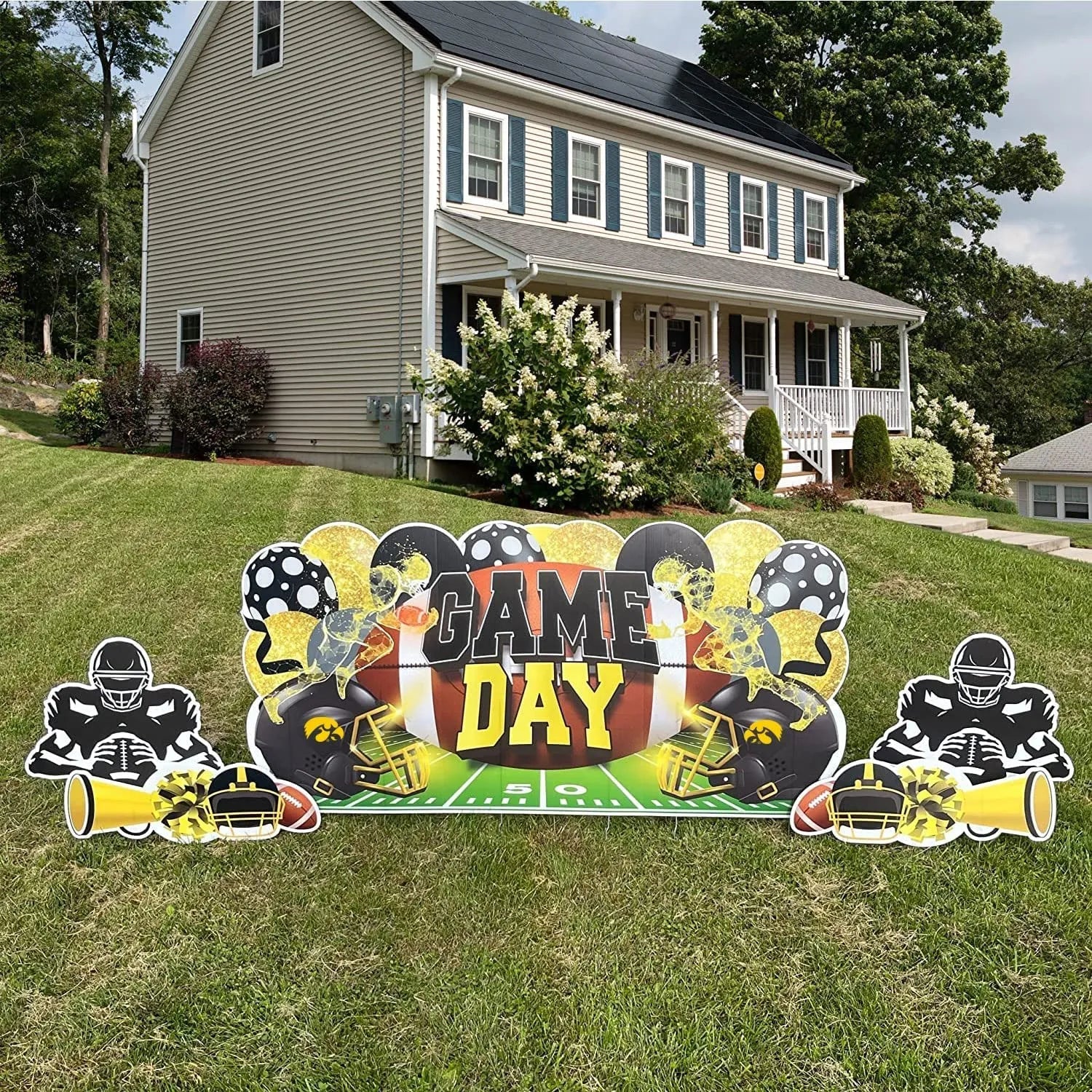 Iowa Hawkeyes Oversized Game Day Yard Card Display | 5 pc