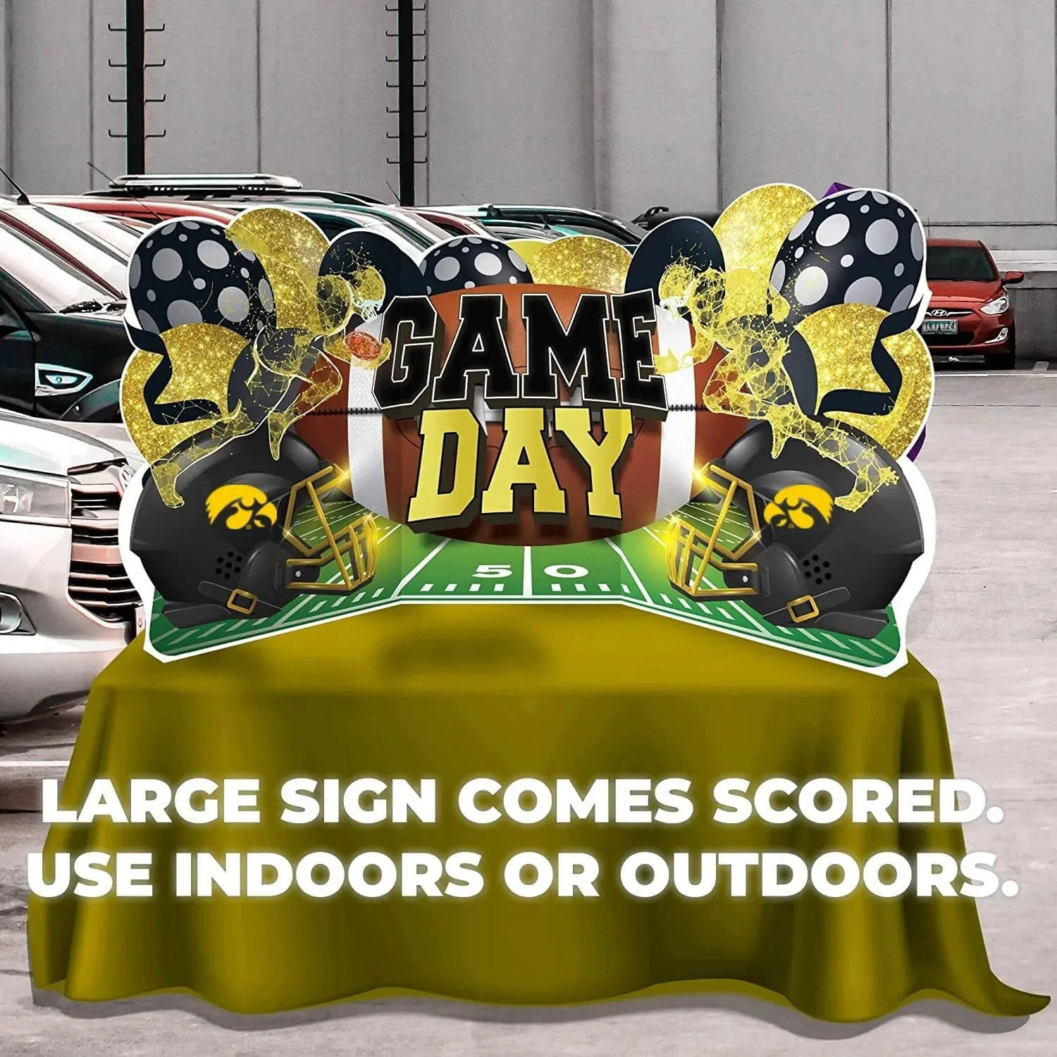 Iowa Hawkeyes Oversized Game Day Yard Card Display | 5 pc - Image 4