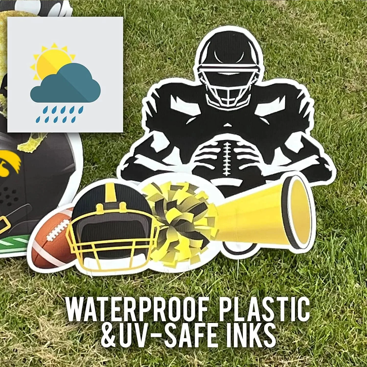 Iowa Hawkeyes Oversized Game Day Yard Card Display | 5 pc - Image 5