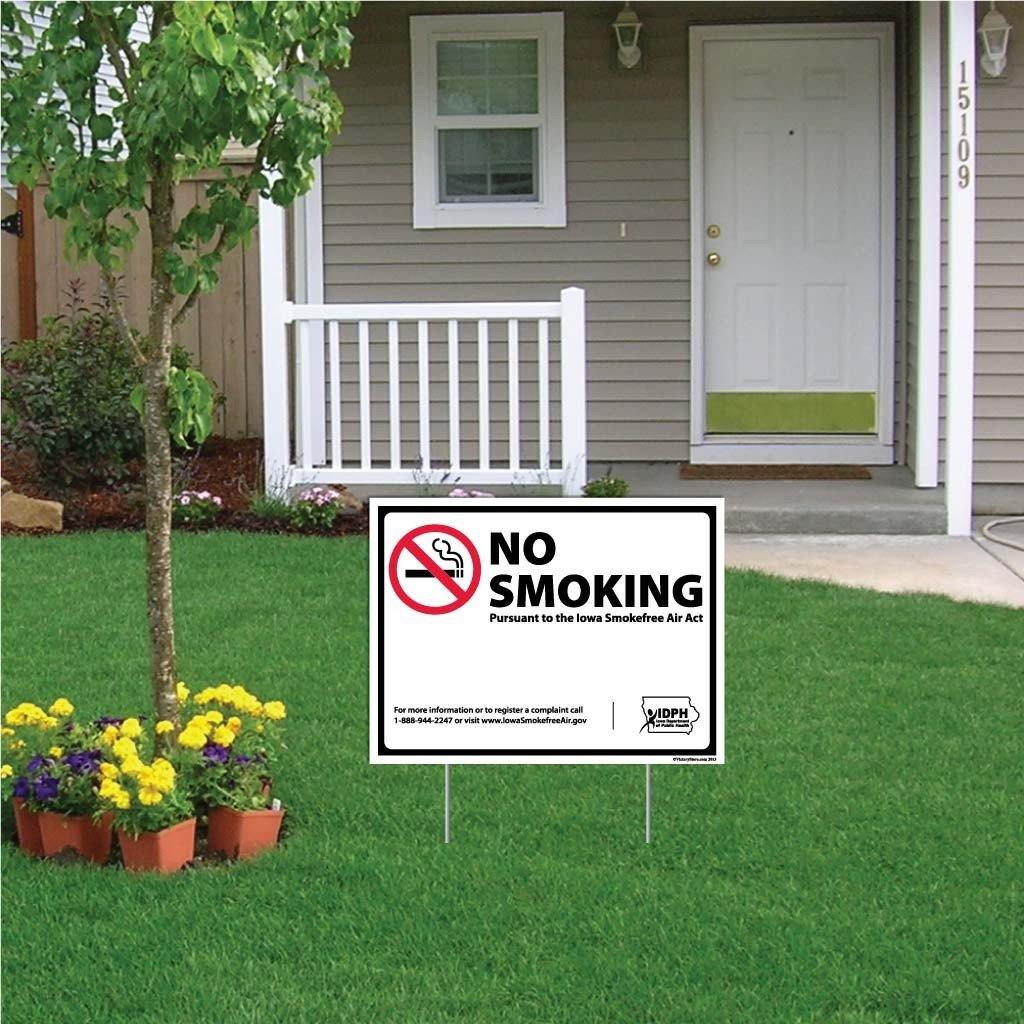 Iowa Smokefree Air Act No Smoking Sign or Sticker - Image 3
