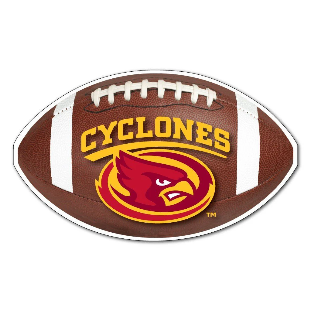 Iowa State Football Shaped Magnet - Image 2