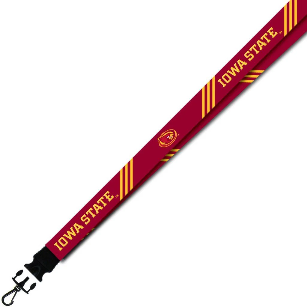 Iowa State University Striped Lanyard