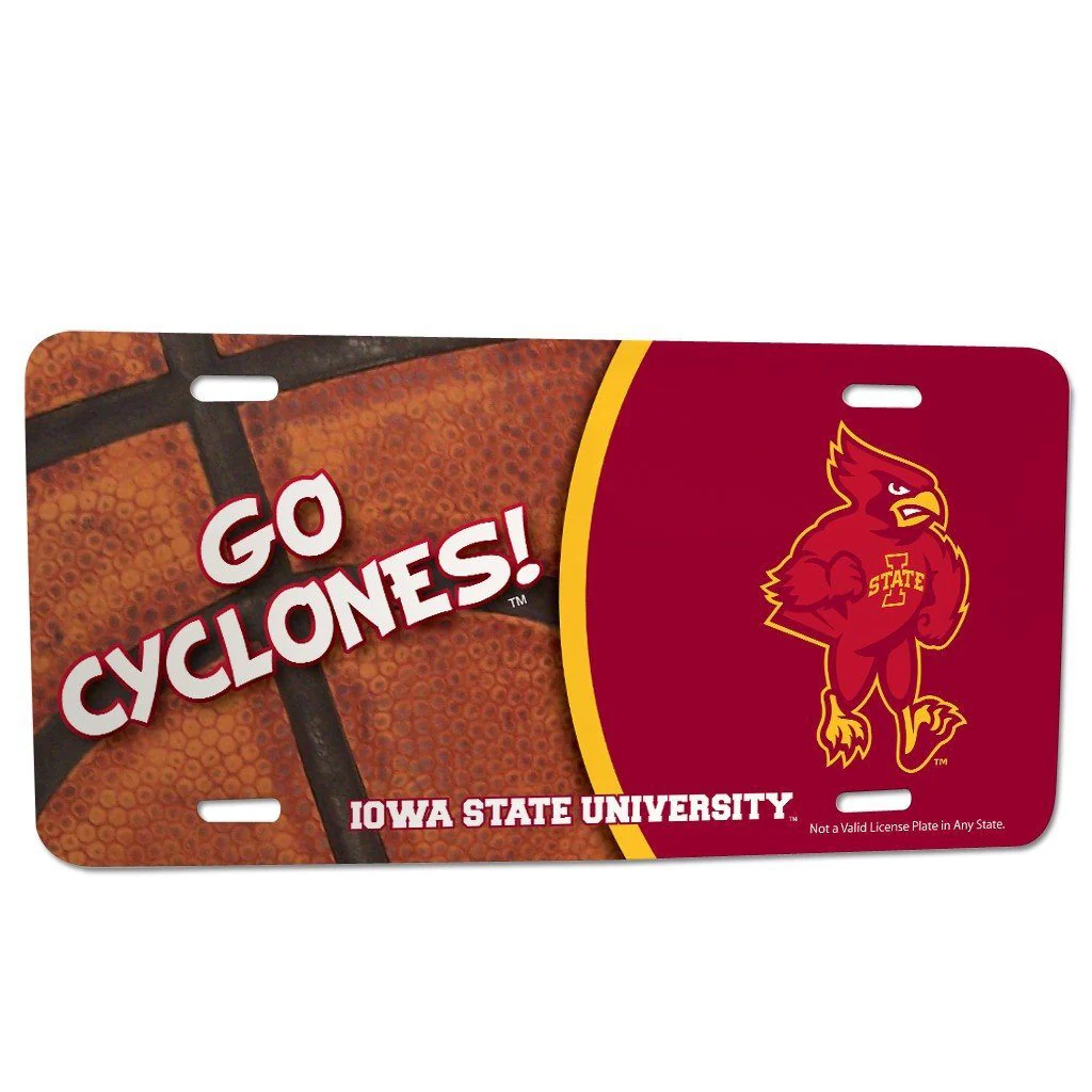 Iowa State University Basketball License Plate