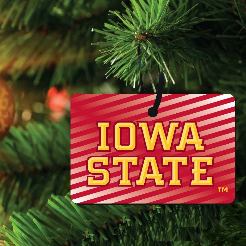 Iowa State University Rectangle Ornament Set of 3