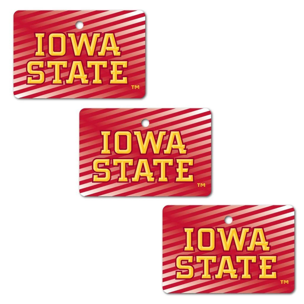 Iowa State University Rectangle Ornament Set of 3 - Image 2