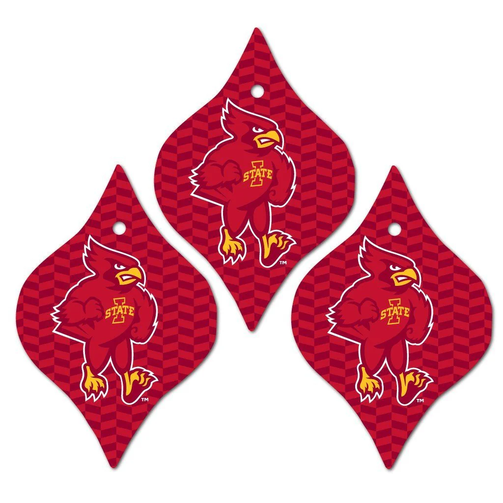Iowa State University Tapered Ornament Set of 3 - Image 2