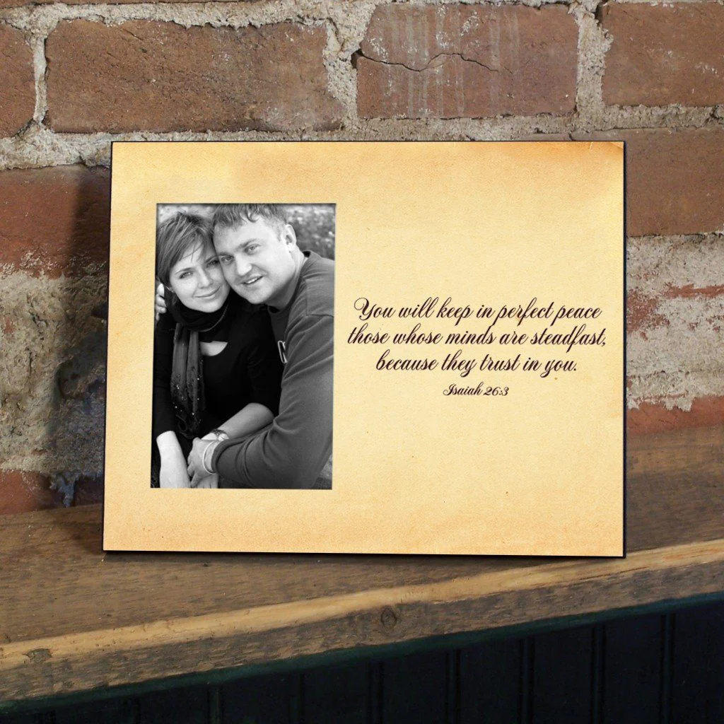 Isaiah 26:3 Decorative Picture Frame